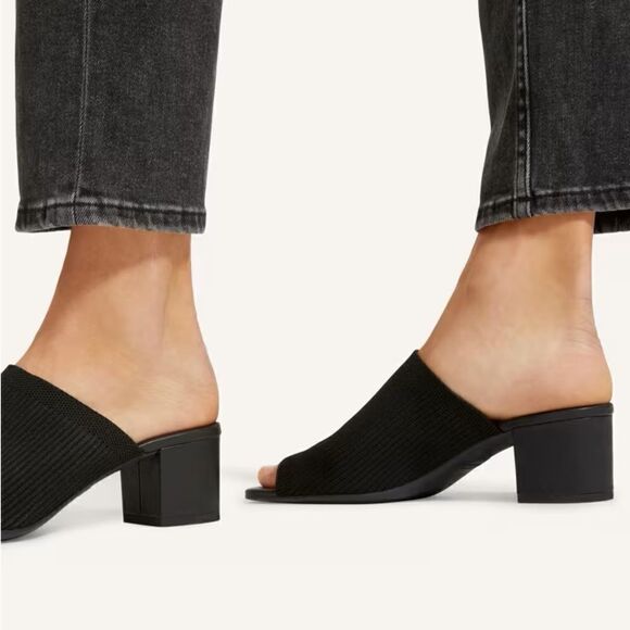 NEW EVERLANE The Glove Mule in ReKnit in black - Picture 4 of 10